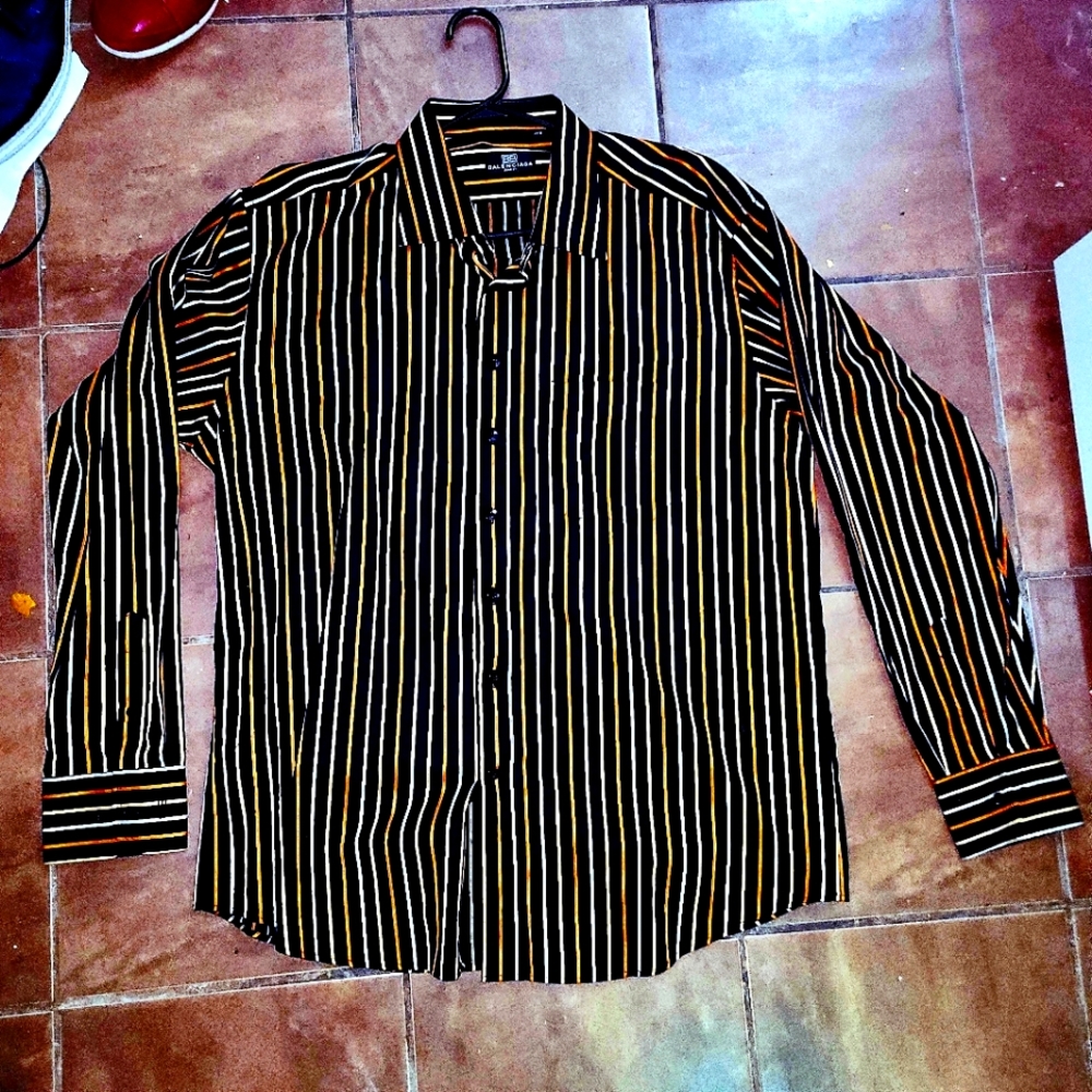 Balenciaga striped dress shirt